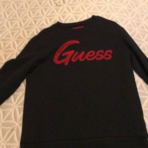 Black guess crew neck